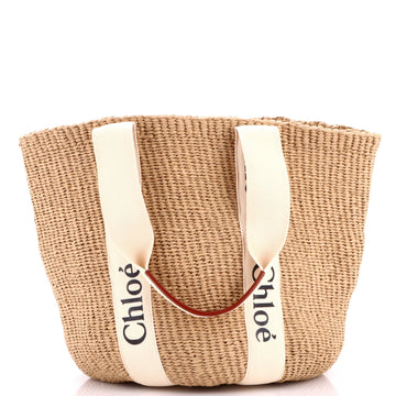 Chloe X Mifuko Woody Tote Raffia Large