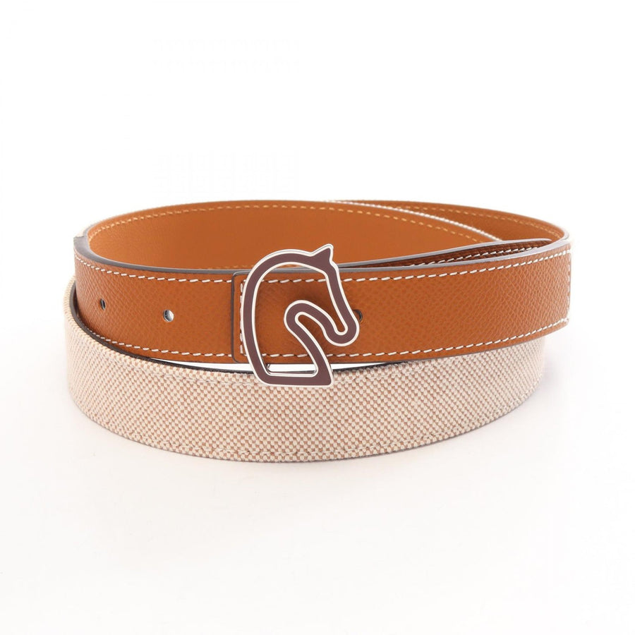 Hermes Tonnerre Reversible Belt #80
