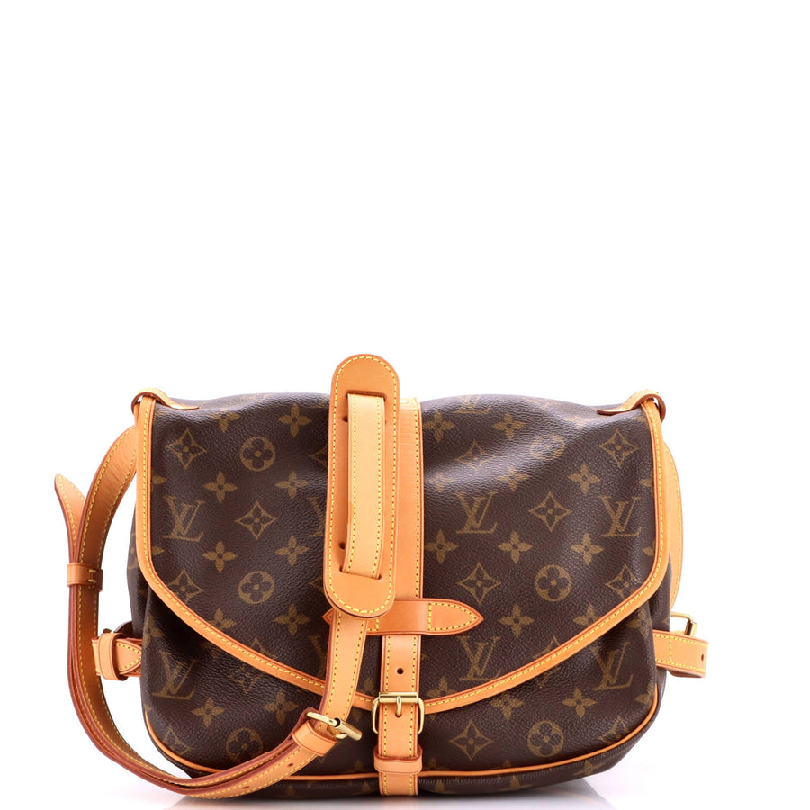 Louis Vuitton Saumur Handbag Canvas 30