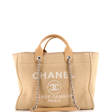 Chanel Deauville Nm Tote Mixed Fibers