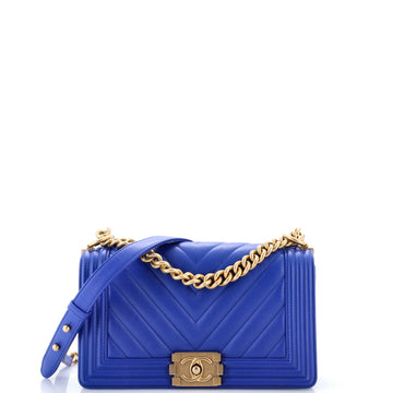 Chanel Boy Flap Bag Chevron Calfskin Old