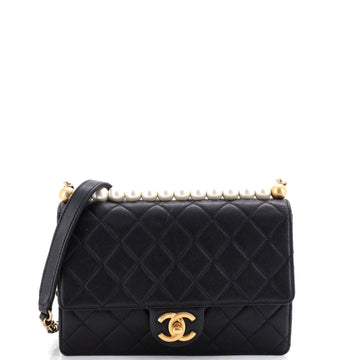 Chanel Chic Pearls Flap Bag Quilted