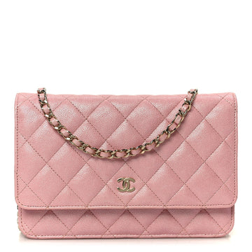 Chanel Iridescent Caviar Quilted Wallet