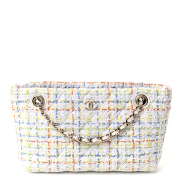 Chanel Tweed Quilted Classic Clutch Tote