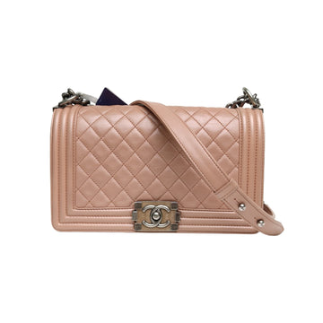 Chanel Leboy Medium 25Cm Blush Pink