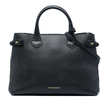 Burberry Medium Leather And House Check