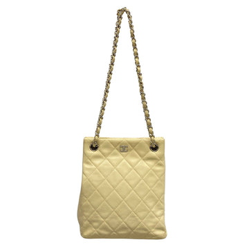 Chanel Matelasse Cream Calfskin Shoulder