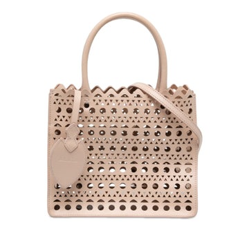 Alaïa Vienne Calfskin Laser Cut Garance