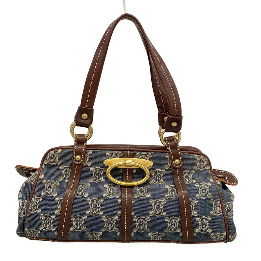 Celine Paris Macadam Navy Cream Dark