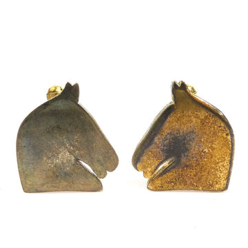 Hermes Horse Head Cufflinks Gold