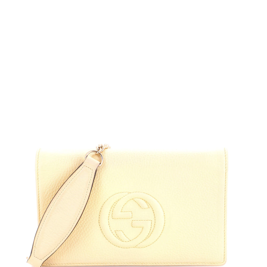 Gucci Soho Wallet On Chain Leather