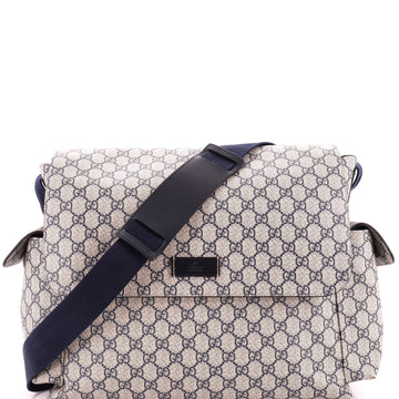 Gucci Diaper Bag Gg Coated Canvas