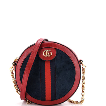 Gucci Ophidia Round Shoulder Bag Suede