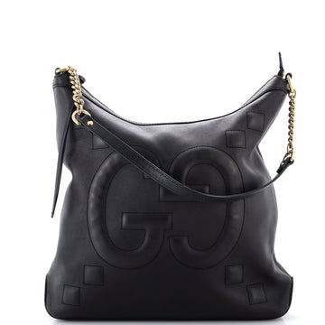 Gucci Apollo Hobo Gg Embossed Calfskin