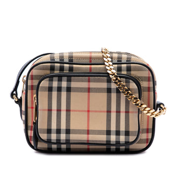 Burberry House Check Canvas Camera Bag