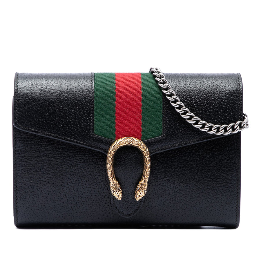 Gucci Mini Calfskin Dionysus Web Wallet