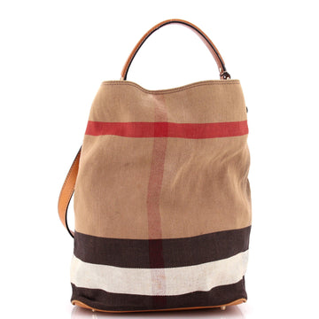 Burberry Ashby Bag House Check Canvas