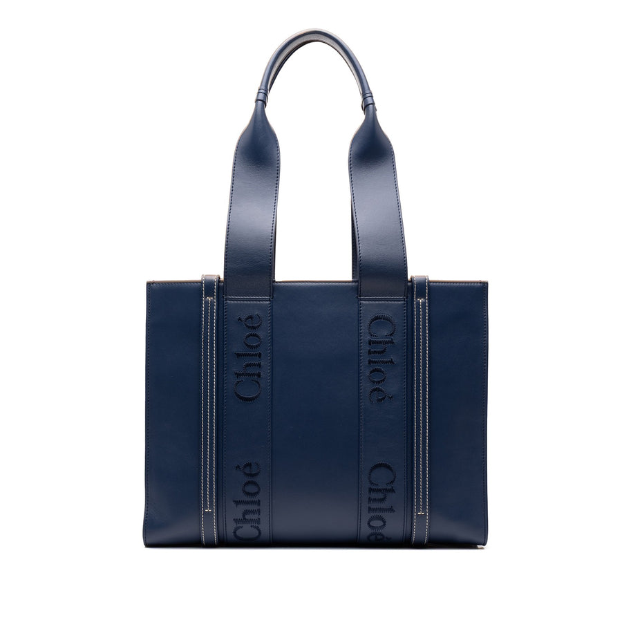 Chloé Medium Calfskin Woody Tote Pre-