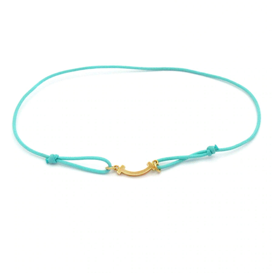 Tiffany&Co. T Smile Bracelet 18K Yellow