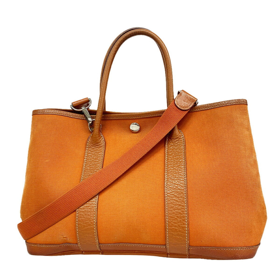 Hermes Garden Party Tote Toile And