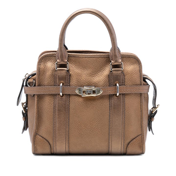 Burberry Minford Satchel Leather Medium