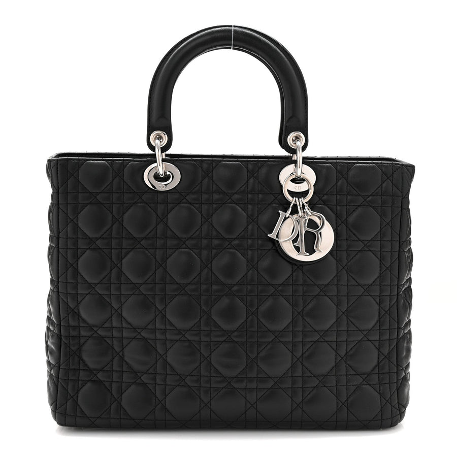 Christian Dior Lambskin Cannage Large