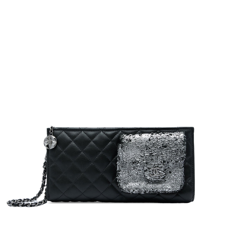 Chanel Metallic And Quilted Lambskin