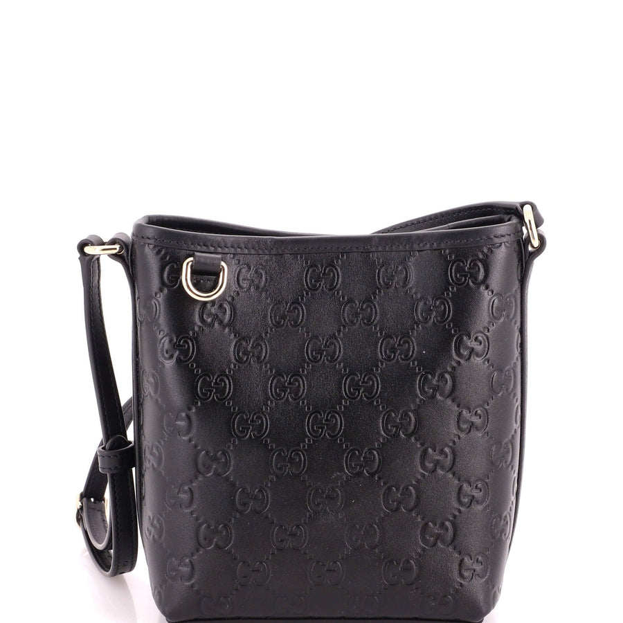 Gucci Gg Emblem Bucket Bag Debossed