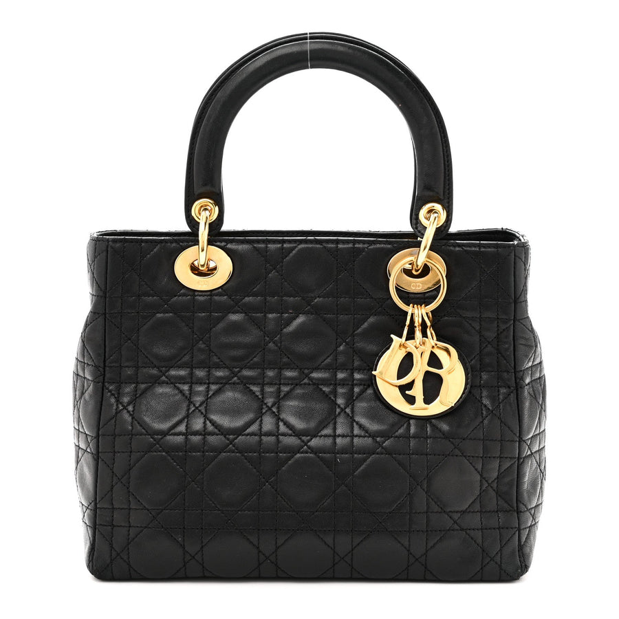 Christian Dior Lambskin Cannage Medium