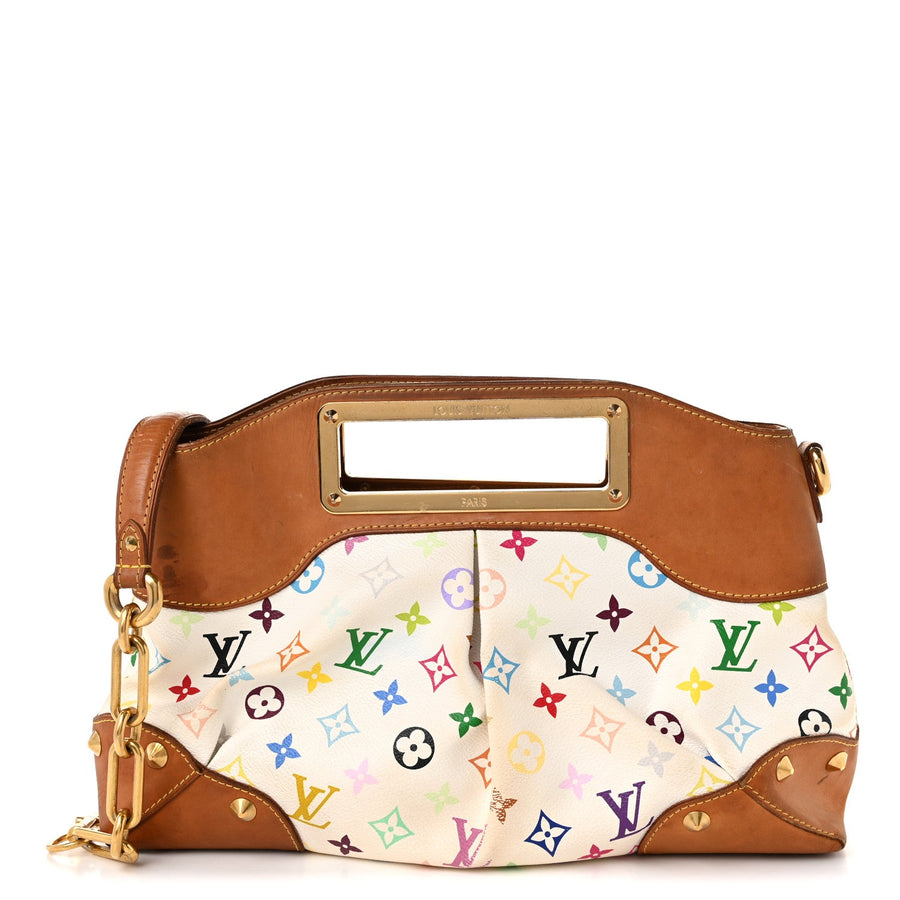 Louis Vuitton Multicolor Judy Mm White