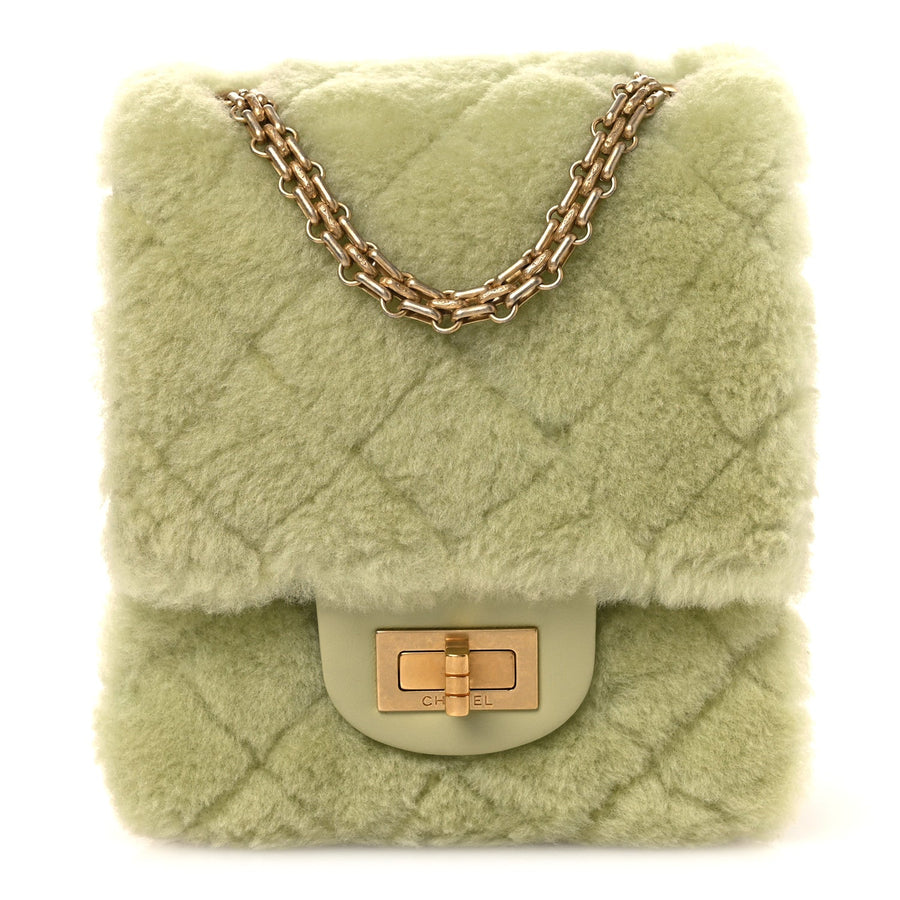 Chanel Shearling Aged Calfskin Quilted