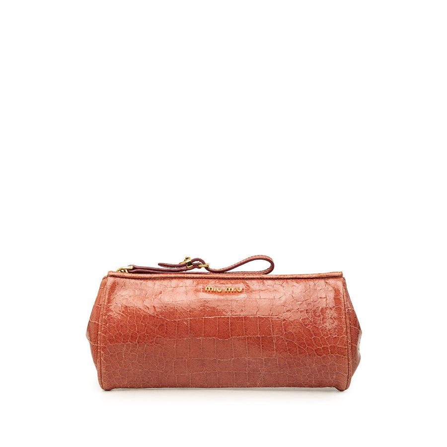 Miu Croc Embossed Patent Saint