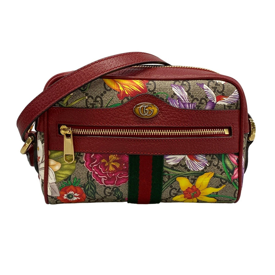 Gucci Ophidia Gg Flora Beige Bordeaux