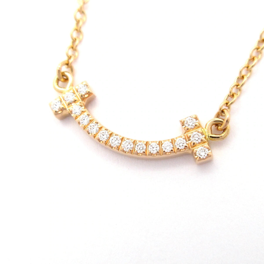 Tiffany&Co. T Smile Pendant Mini 18K