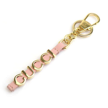 Gucci Charm Key Ring Gold/Pink