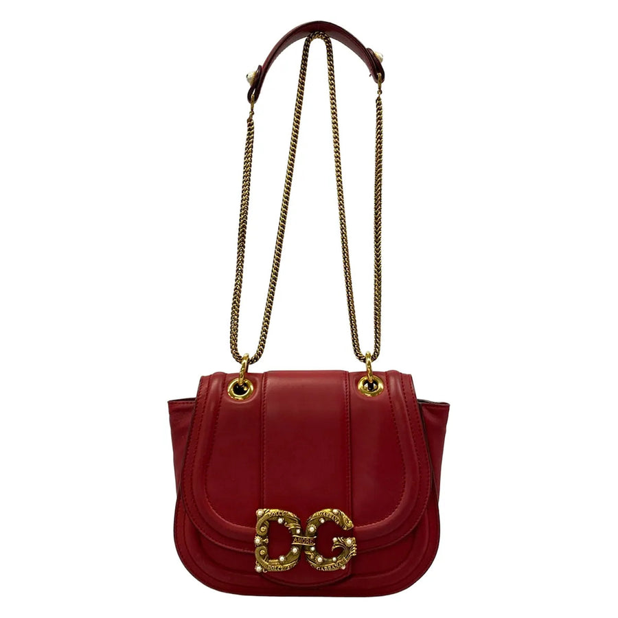 Dolce&Gabbana Dg Amore Red Leather