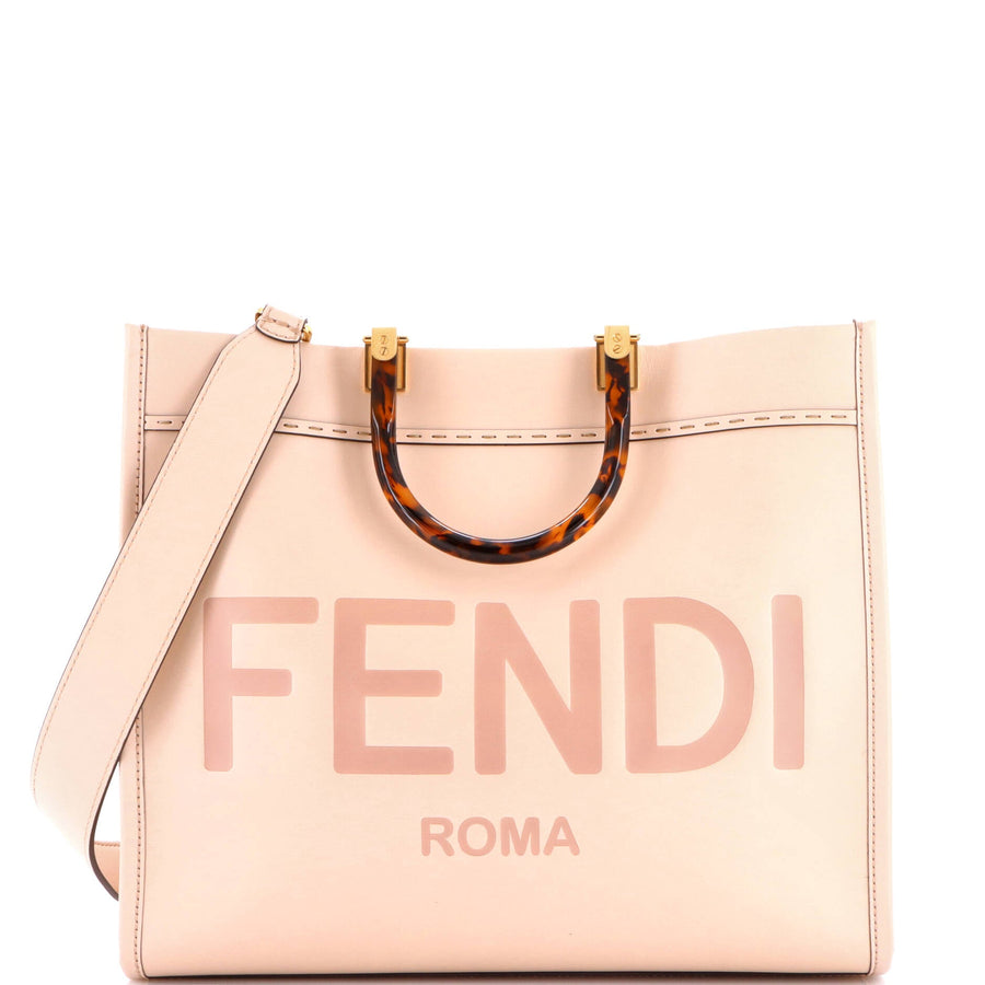 Fendi Sunshine Shopper Tote Leather
