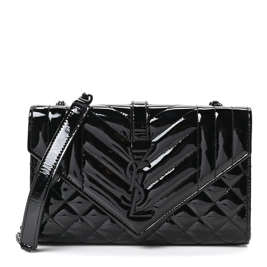 Saint Laurent Patent Mixed Matelasse