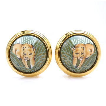 Hermes Cloisonne Earrings