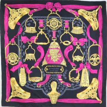 Hermes Carre 90 Etriers Scarf