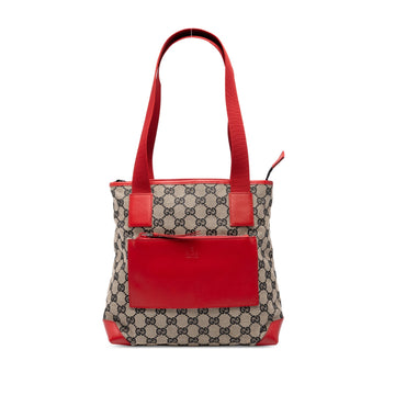 Gucci Gg Canvas Tote Pre-Loved Beige