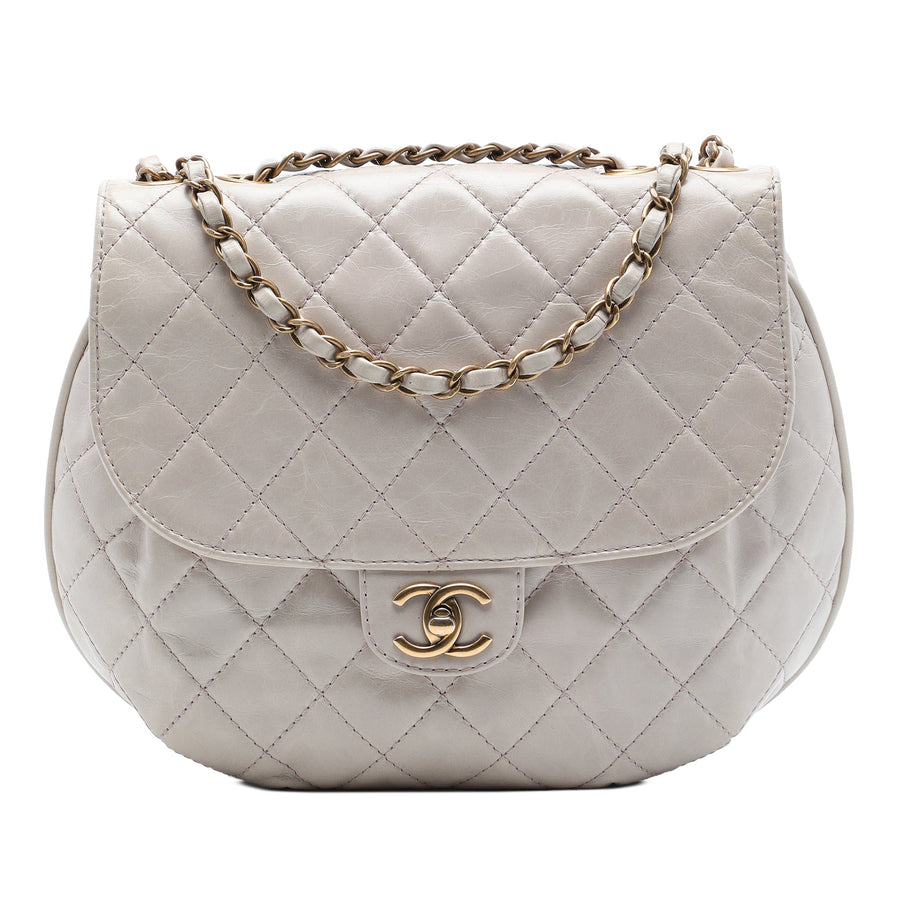Chanel Dubai Messenger Bag Quilted Aged