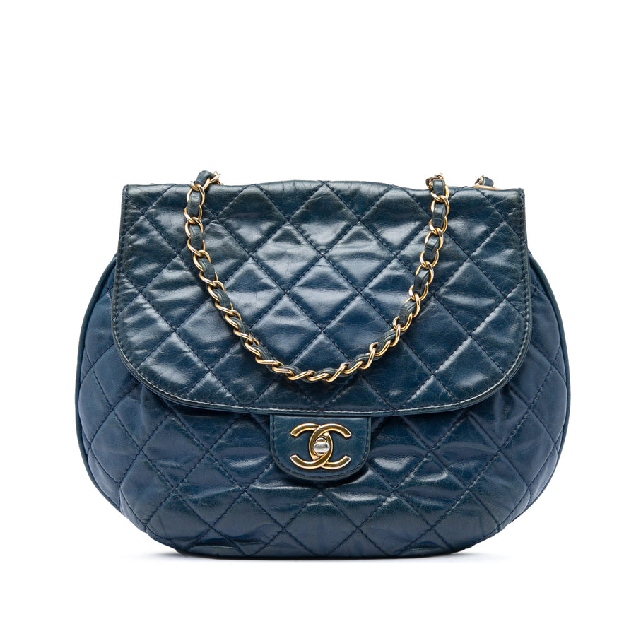 Chanel Dubai Messenger Bag Quilted Aged