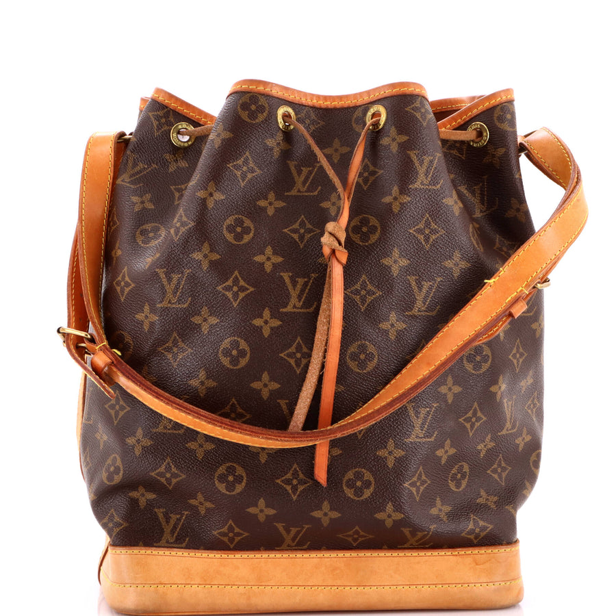 Louis Vuitton Noe Handbag Canvas Large
