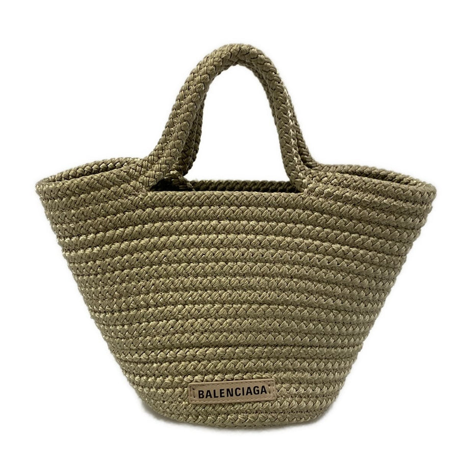 Balenciaga Ibiza Small Basket Khaki Gray