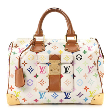 Louis Vuitton Multicolor Speedy 30 White