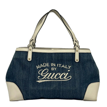 Gucci Craft Navy Cream Denim Leather