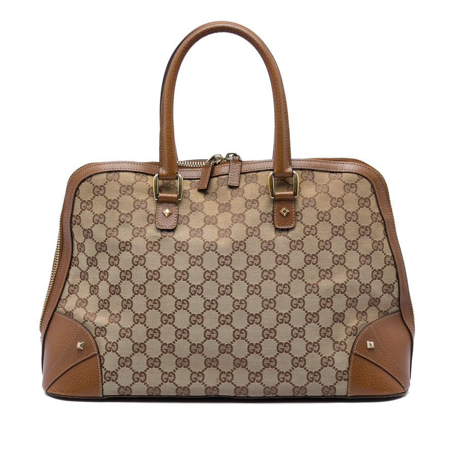 Gucci Gg Canvas Dome Nailhead Handbag