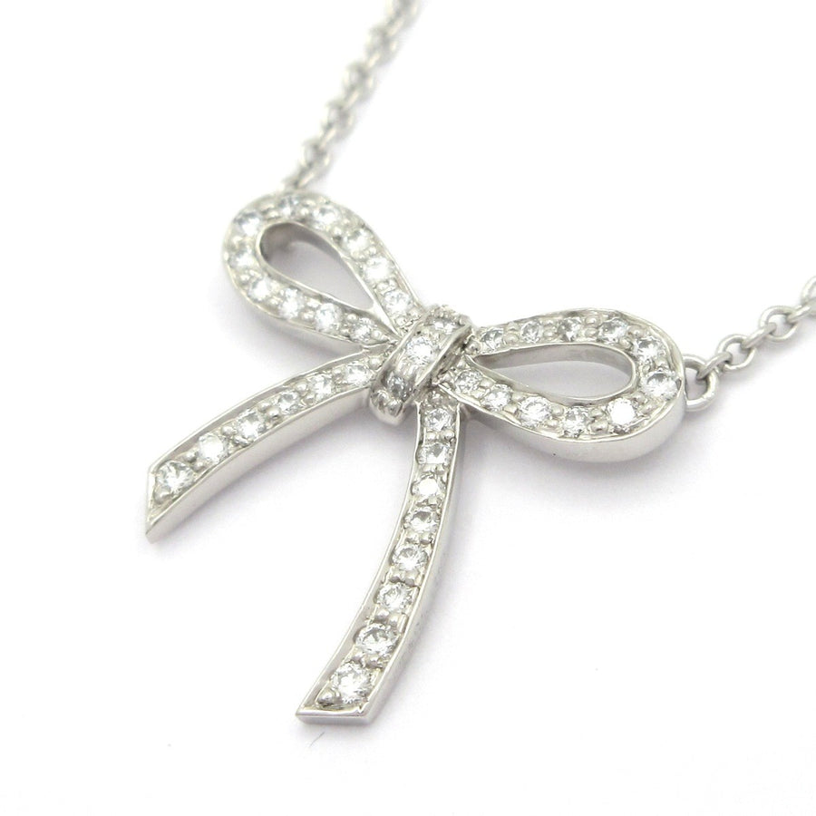 Tiffany&Co. Bow Pendant Mini Diamond