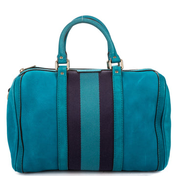 Gucci Vintage Web Boston Bag Leather